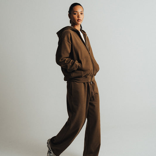 SWEATPANTS CLASSIC FIT 450 GSM 'BROWN'