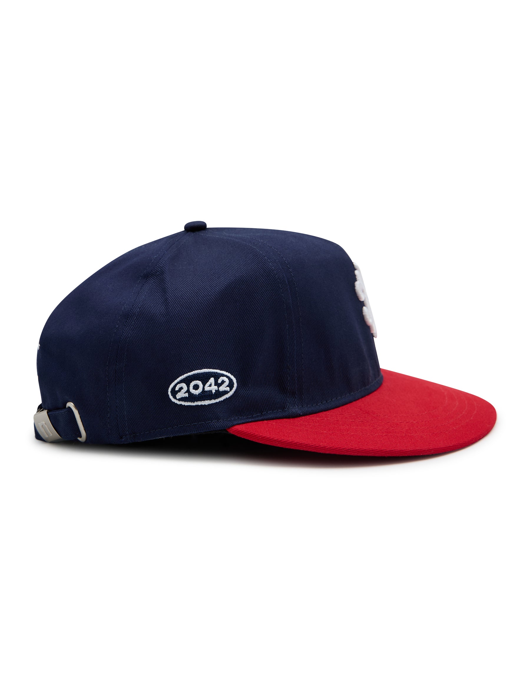 NB Monogram Cap - Navy Red