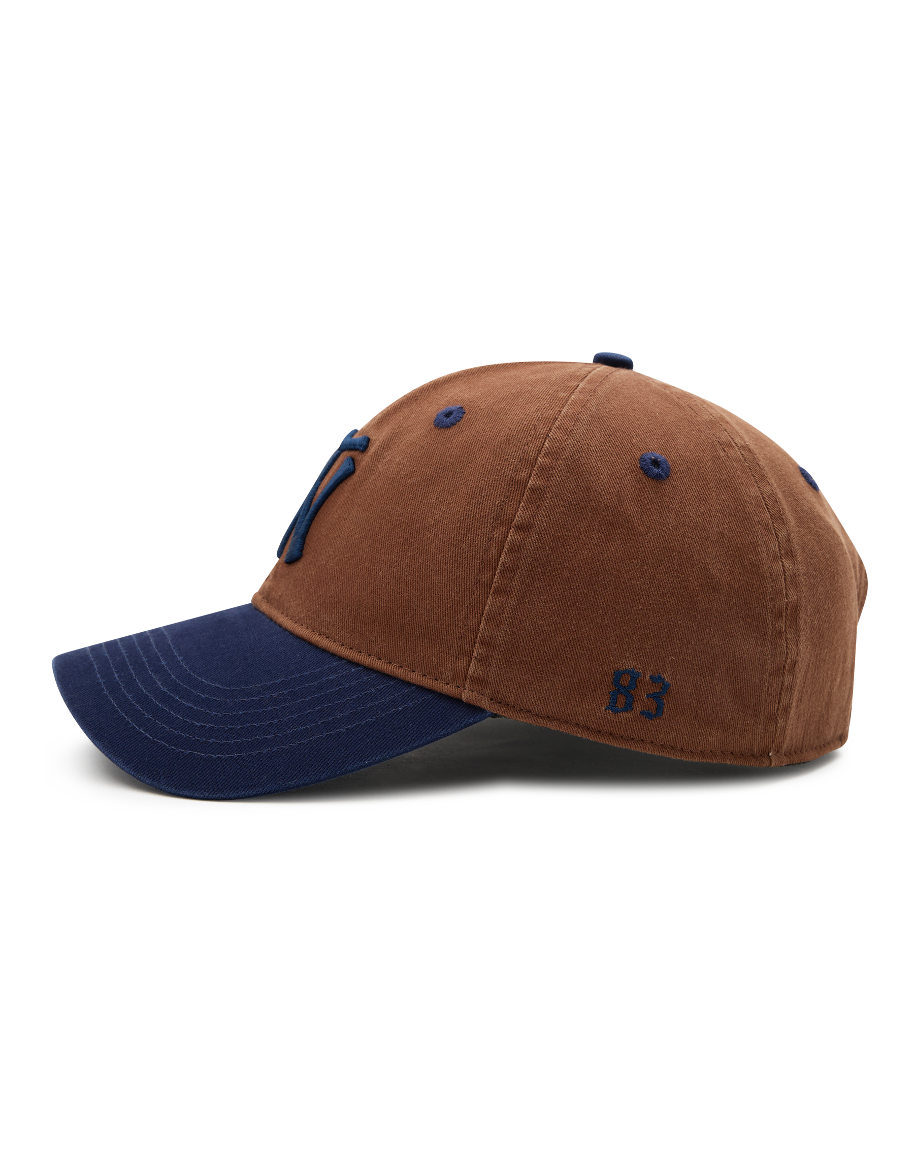 Washed Vintage NT Cap - Brown / Navy
