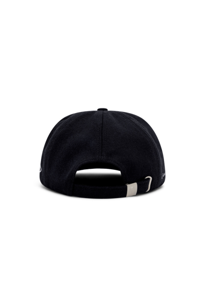Heritage Cap - Black (Melton Wool)