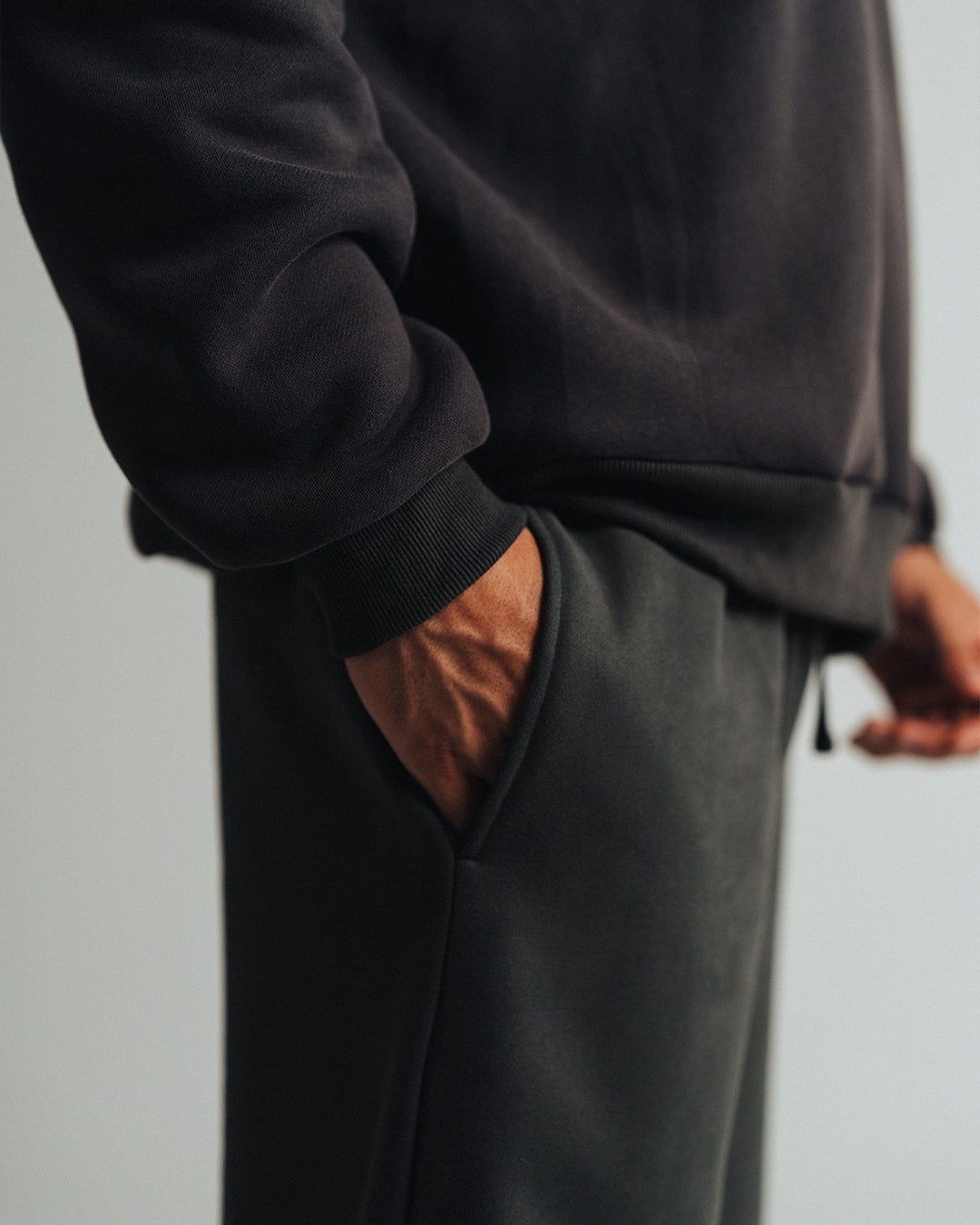 DOUBLE LAYER HOODIE 650 GSM 'CHARCOAL'