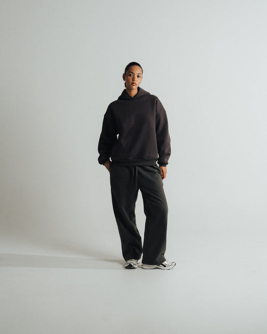 DOUBLE LAYER HOODIE 650 GSM 'CHARCOAL'