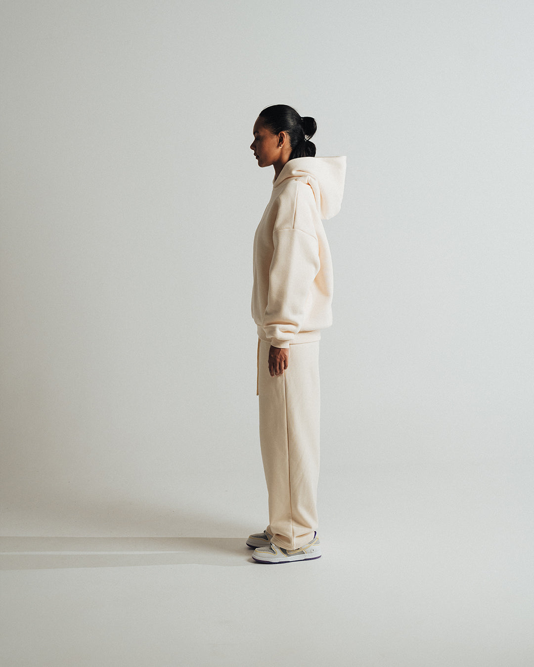 DOUBLE LAYER HOODIE 650 GSM 'CREAM'