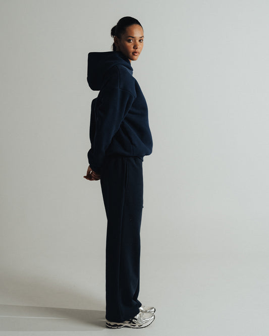 DOUBLE LAYER HOODIE 650 GSM 'NAVY BLUE'