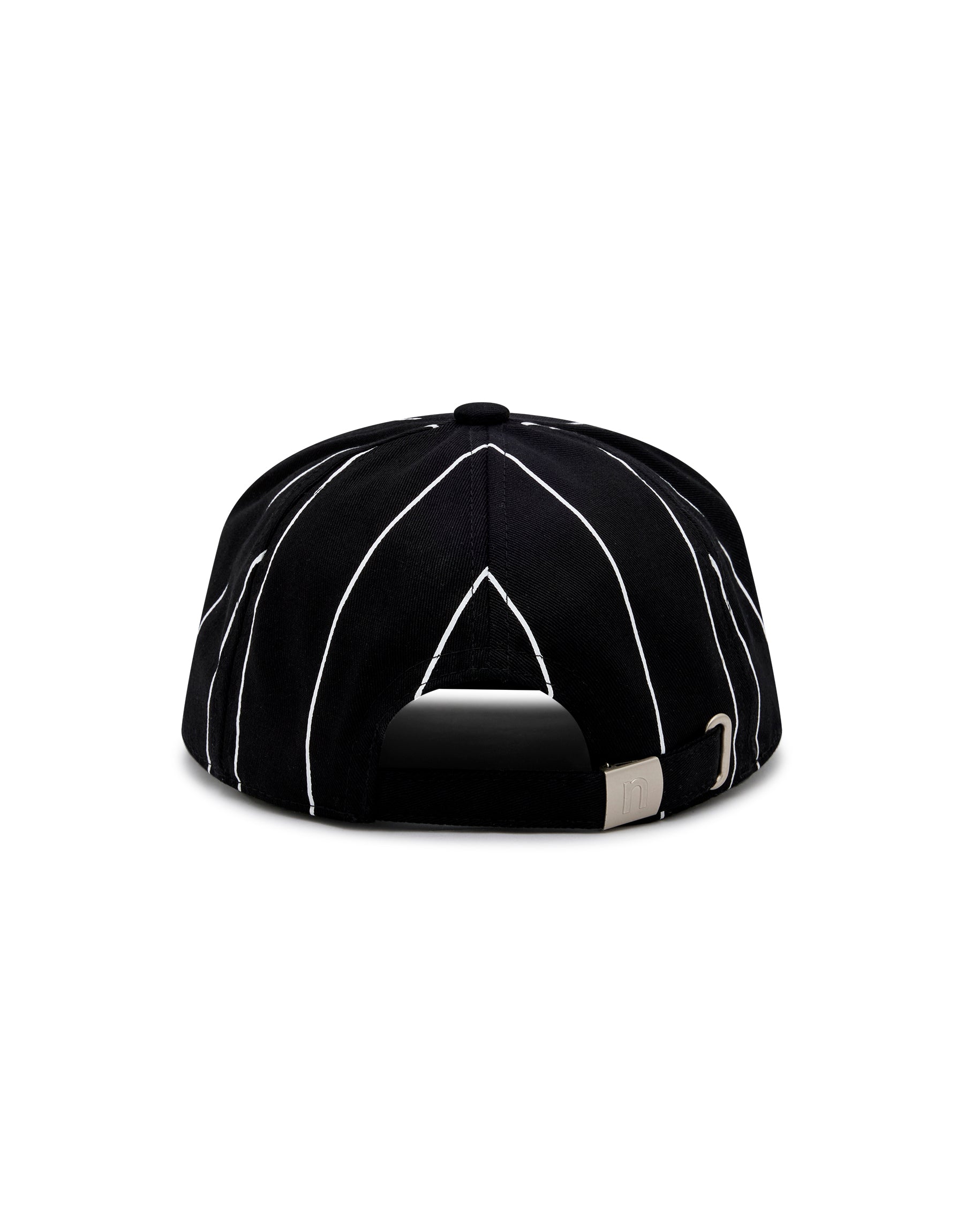 Script Cap - Black Pinstripe