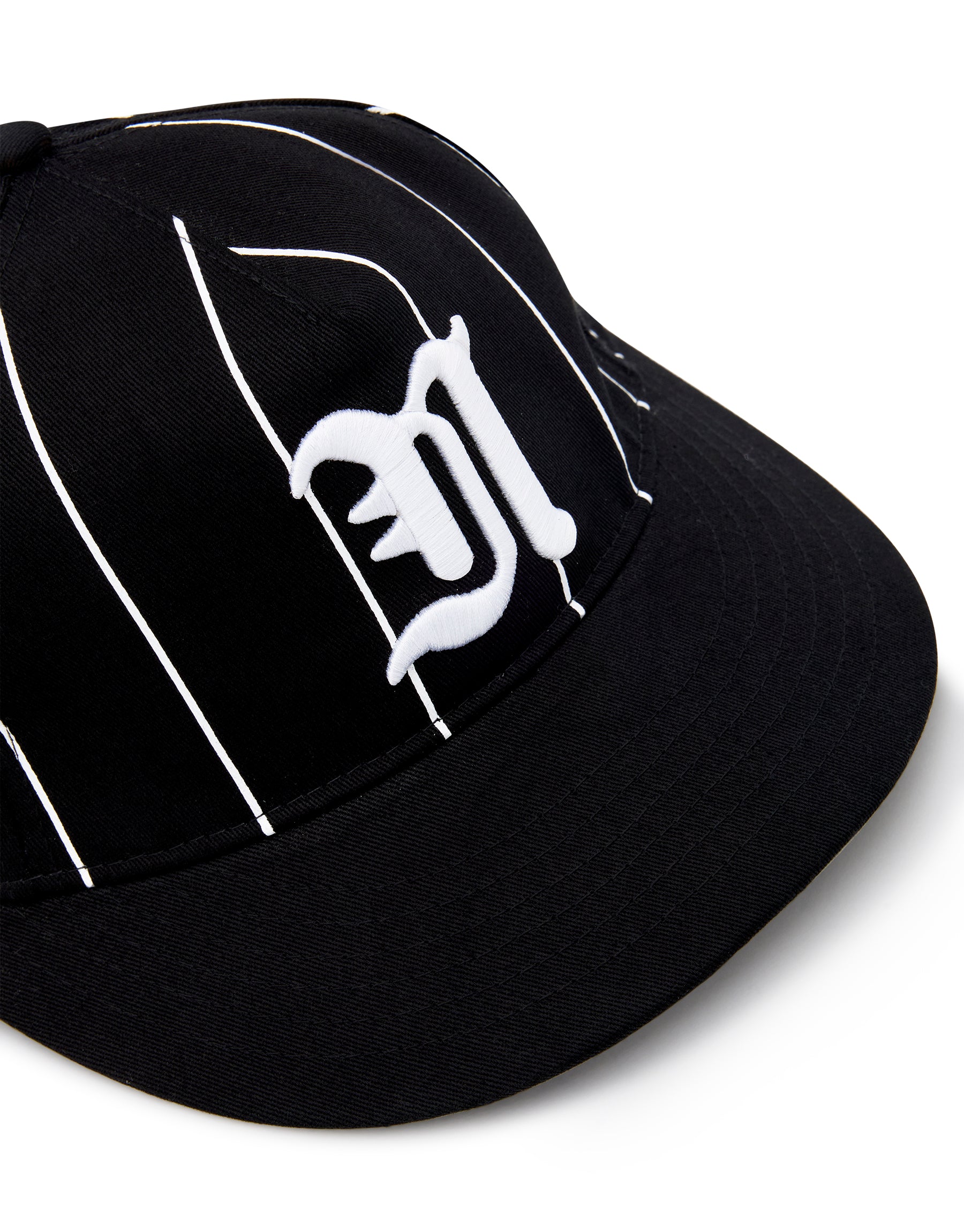 Script Cap - Black Pinstripe