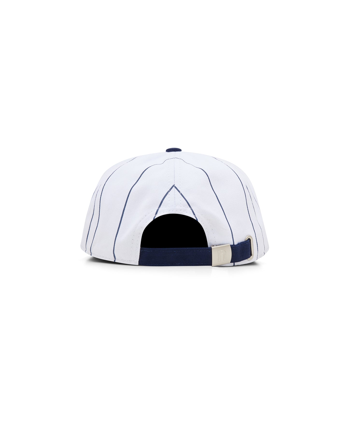 N Monogram Cap - White Pinstripe