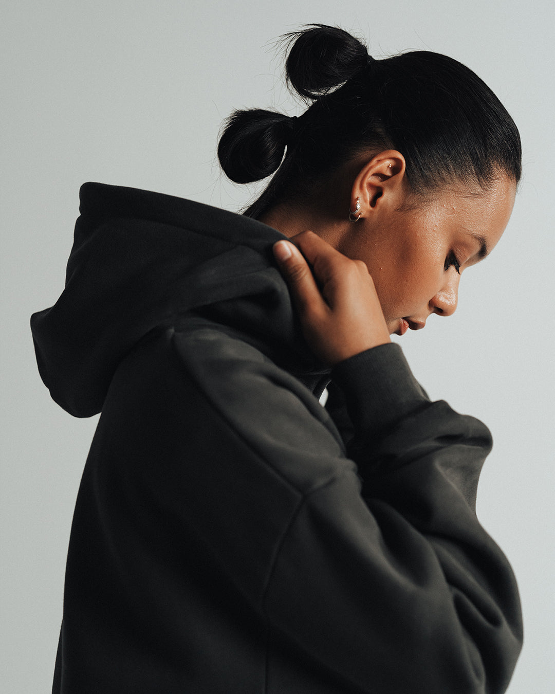 ZIP HOODIE 450 GSM 'CHARCOAL'