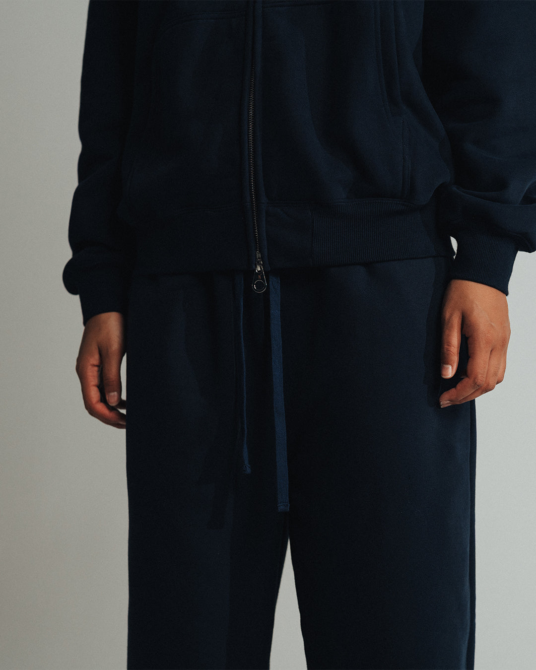 ZIP HOODIE 450 GSM 'NAVY'