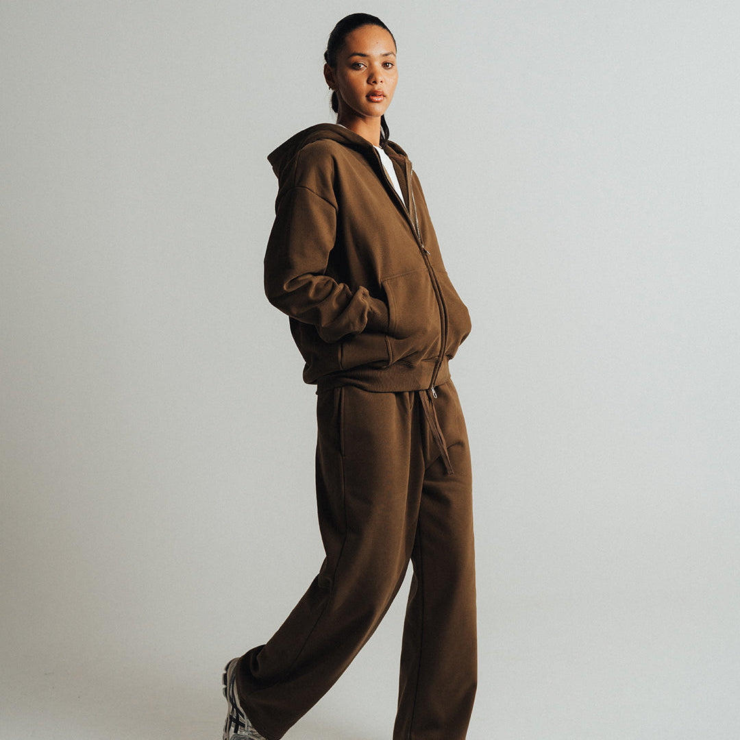 SWEATPANTS CLASSIC FIT 450 GSM 'BROWN'