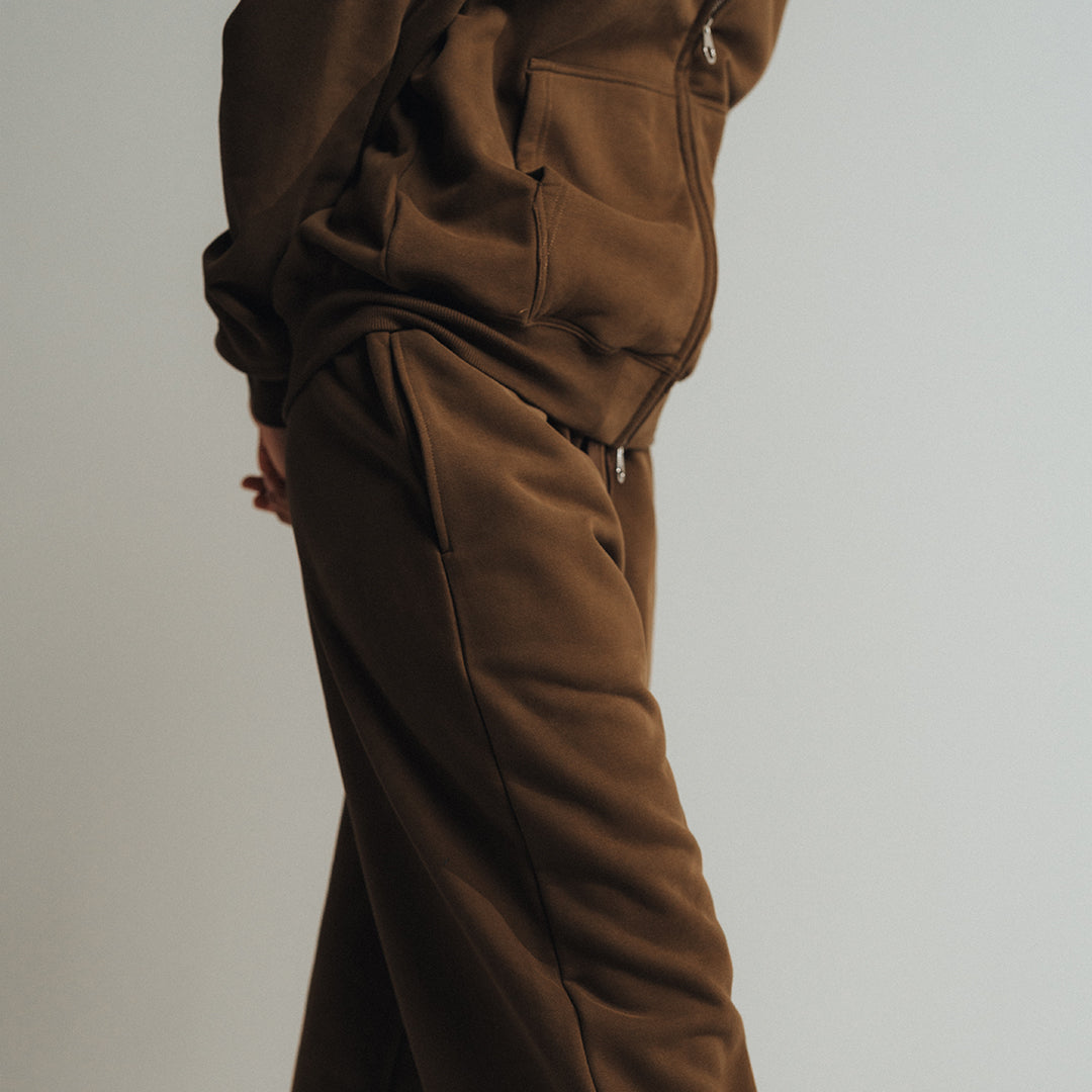 SWEATPANTS CLASSIC FIT 450 GSM 'BROWN'