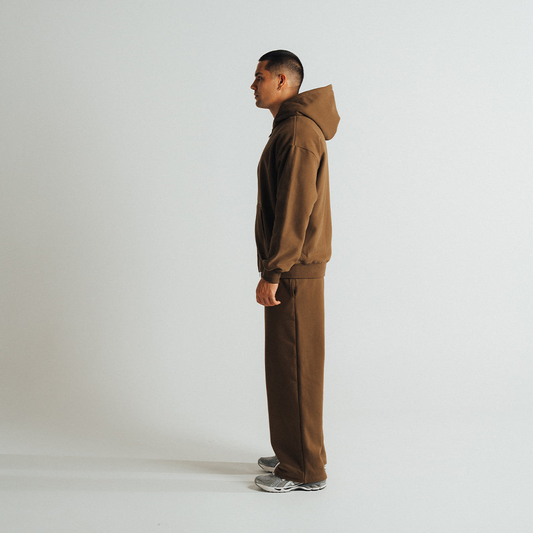 SWEATPANTS CLASSIC FIT 450 GSM 'BROWN'