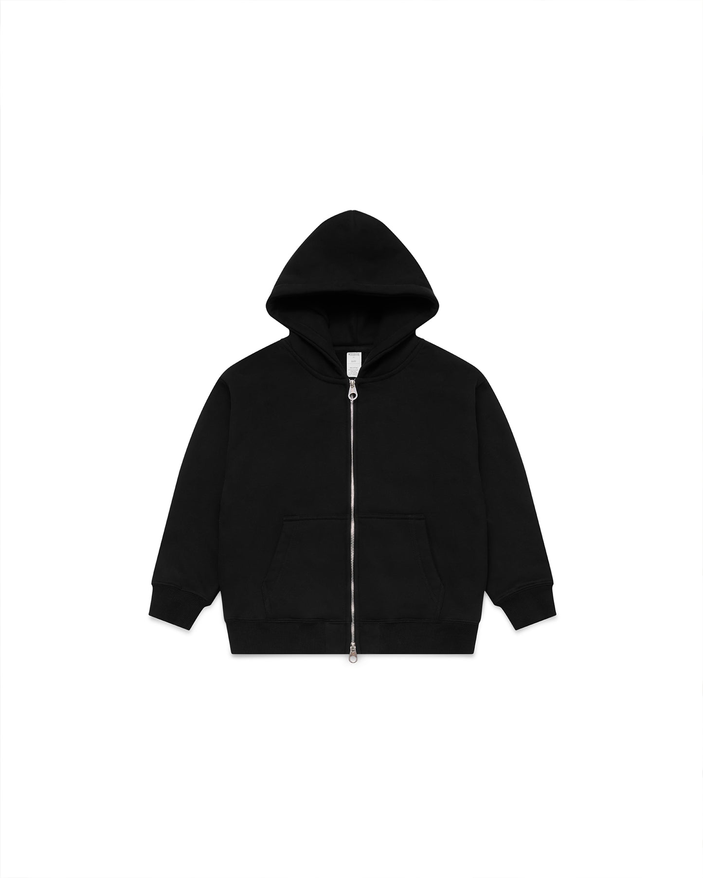 KIDS ZIP HOODIE  'BLACK'