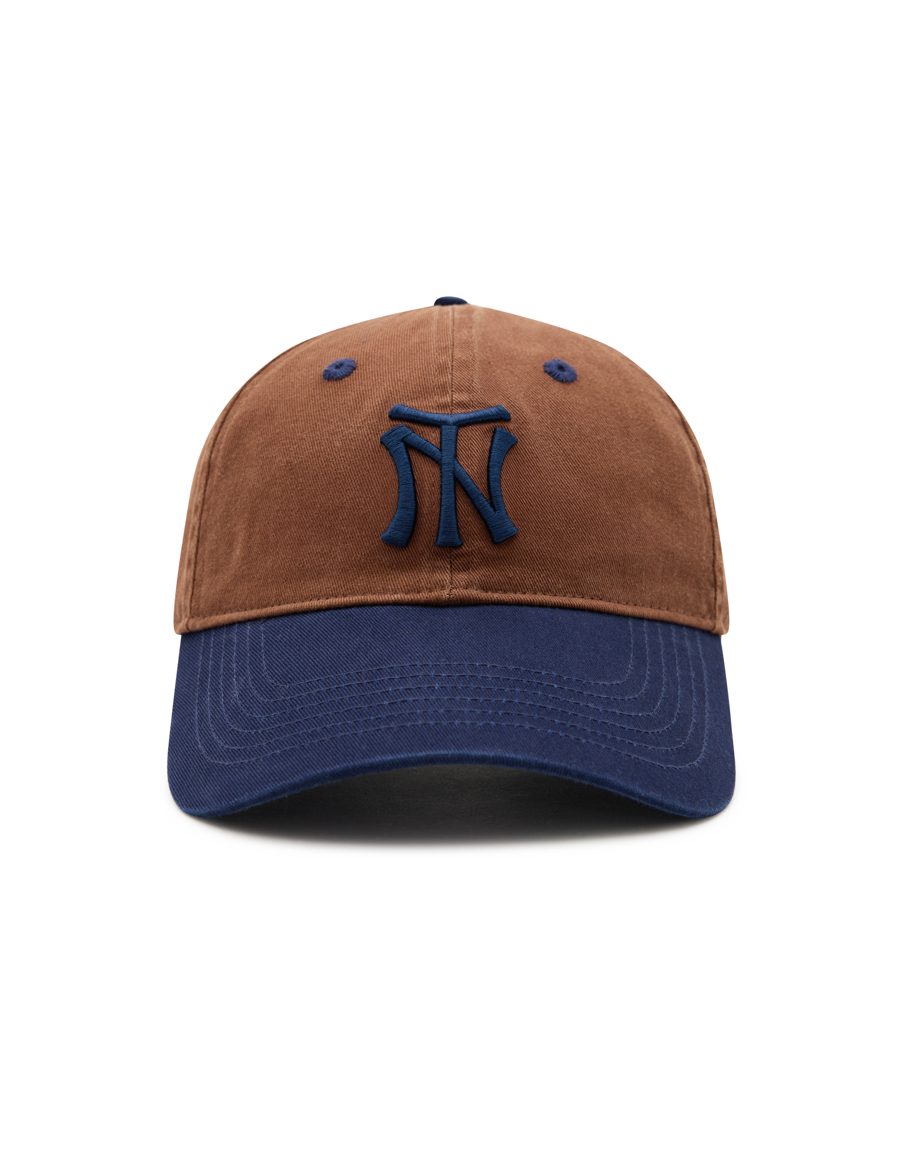 Washed Vintage NT Cap - Brown / Navy
