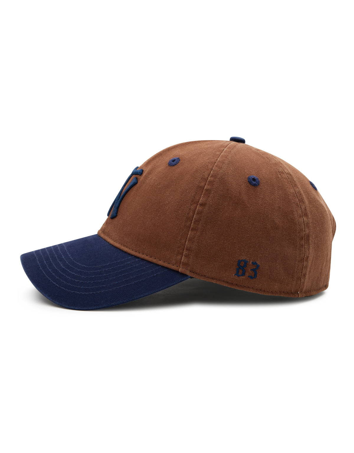 Washed Vintage NT Cap - Brown / Navy