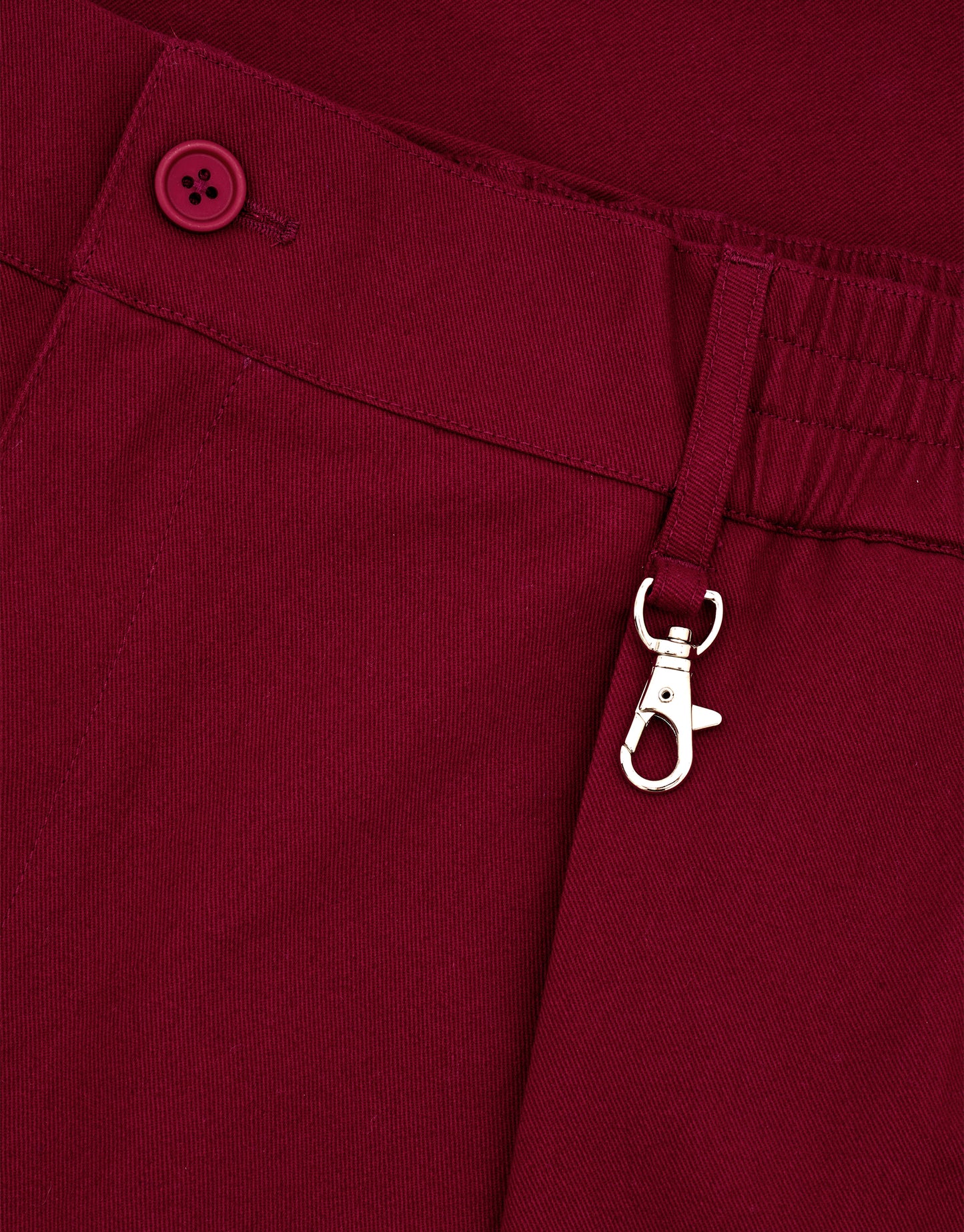 Avenue Pleated Short - Burgundy