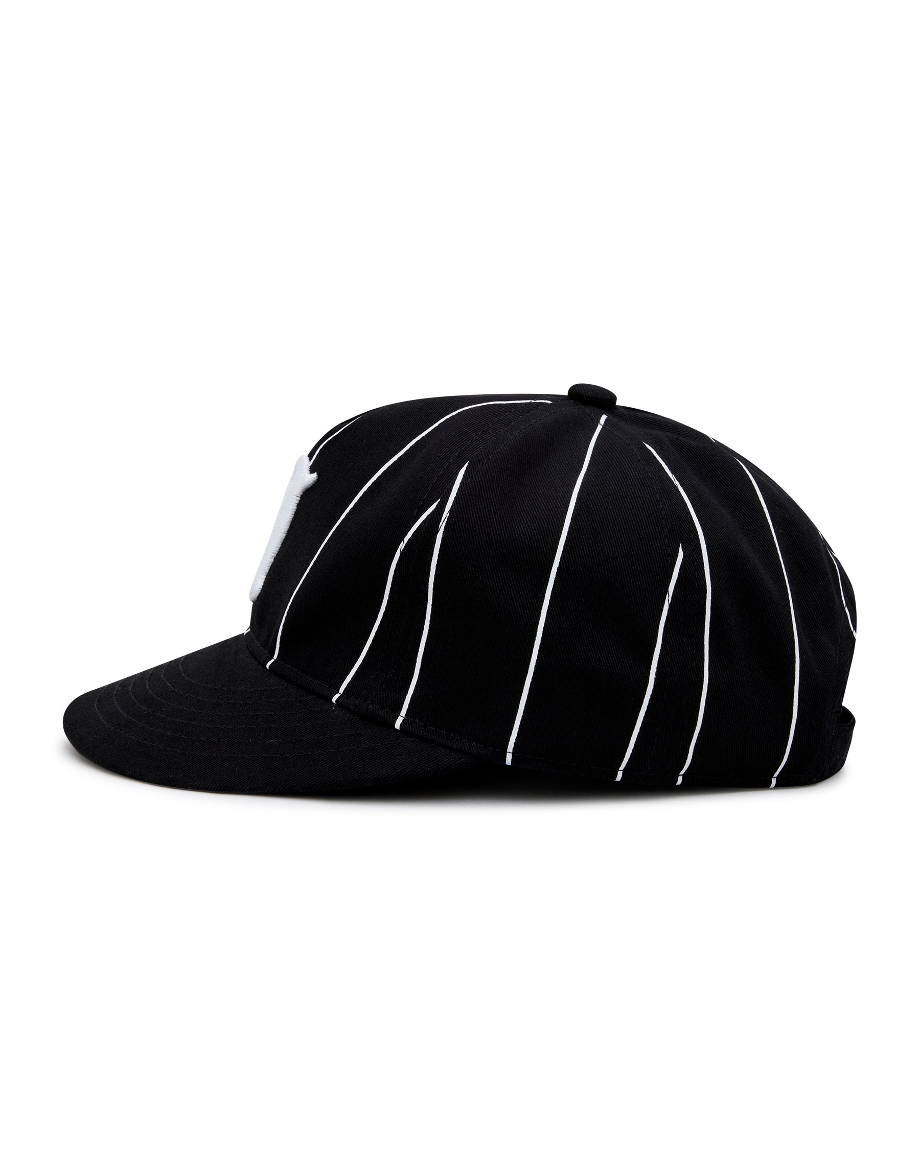 Script Cap - Black Pinstripe