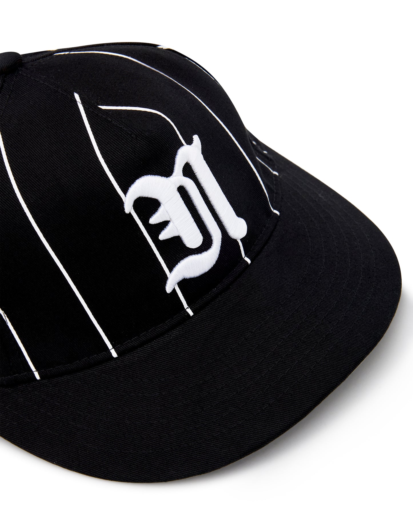 Script Cap - Black Pinstripe