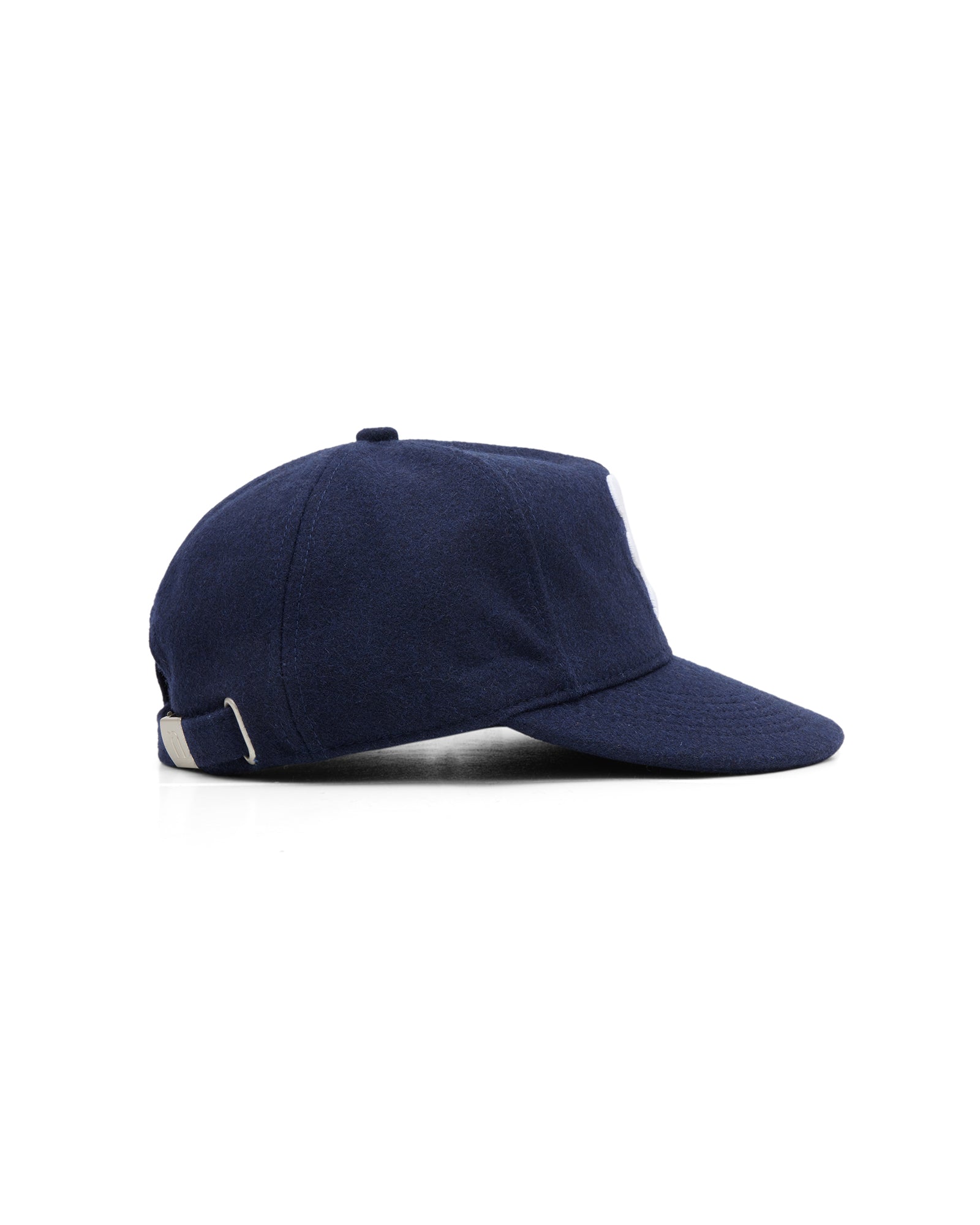 N Monogram Cap - Navy (Melton Wool)