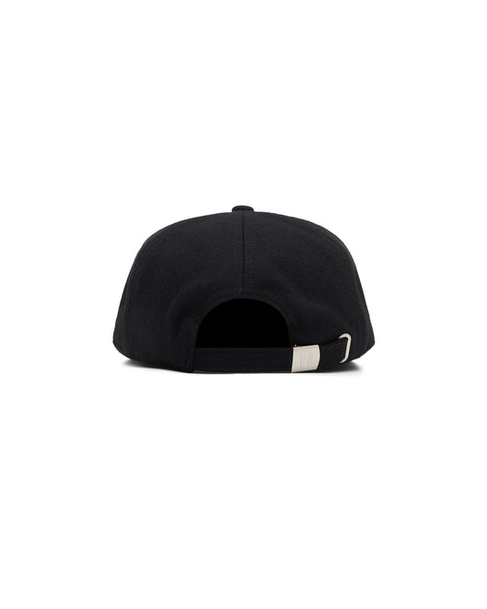 N Monogram Cap - Black (Melton Wool)