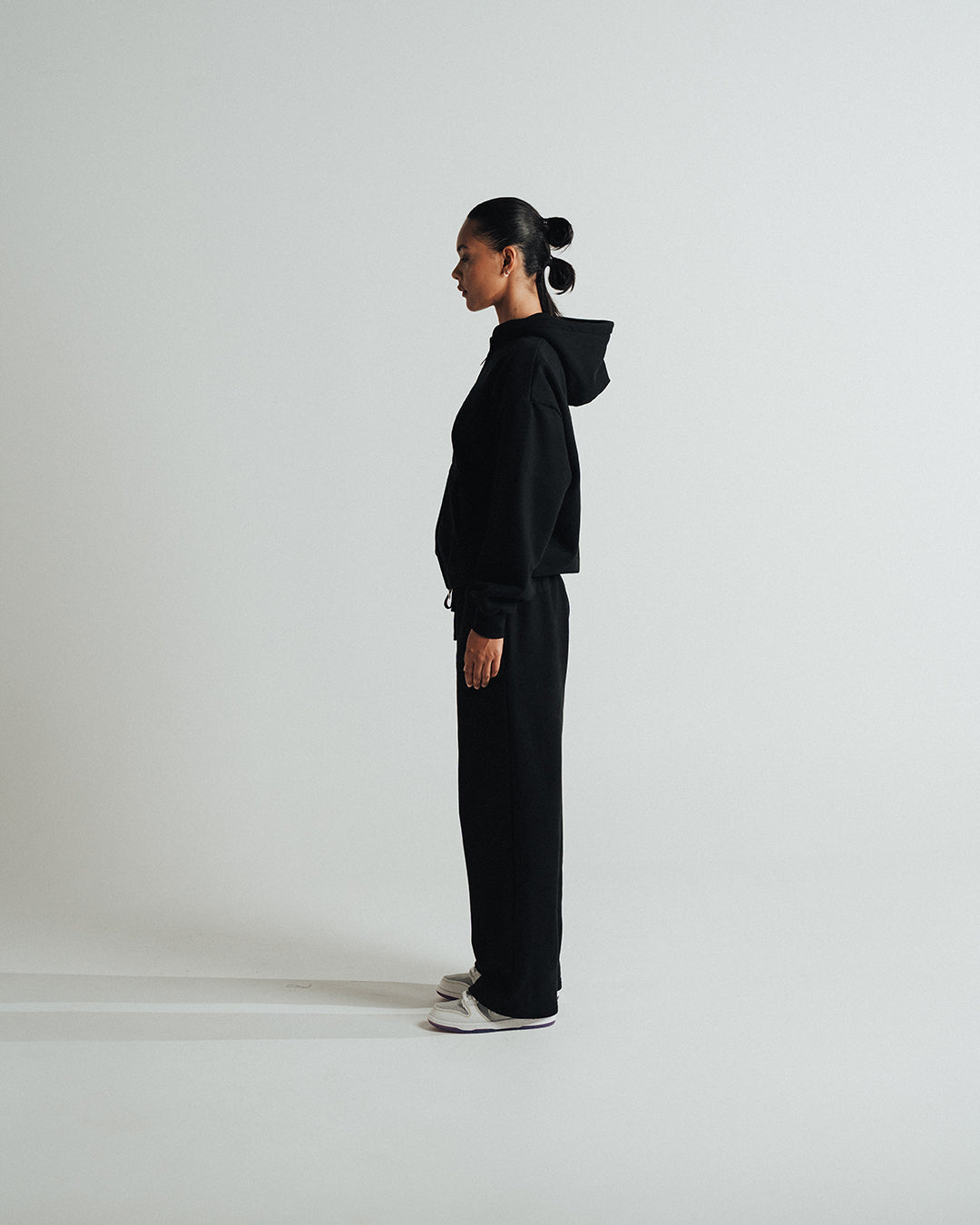 ZIP HOODIE 450 GSM 'BLACK'